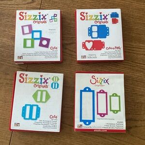 Set of 4 Sizzix Dies